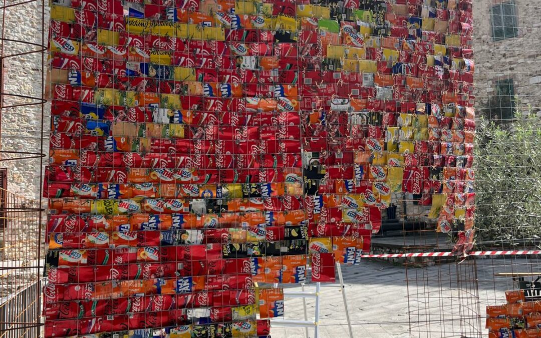 Allestimento in Piazza D’Annunzio
